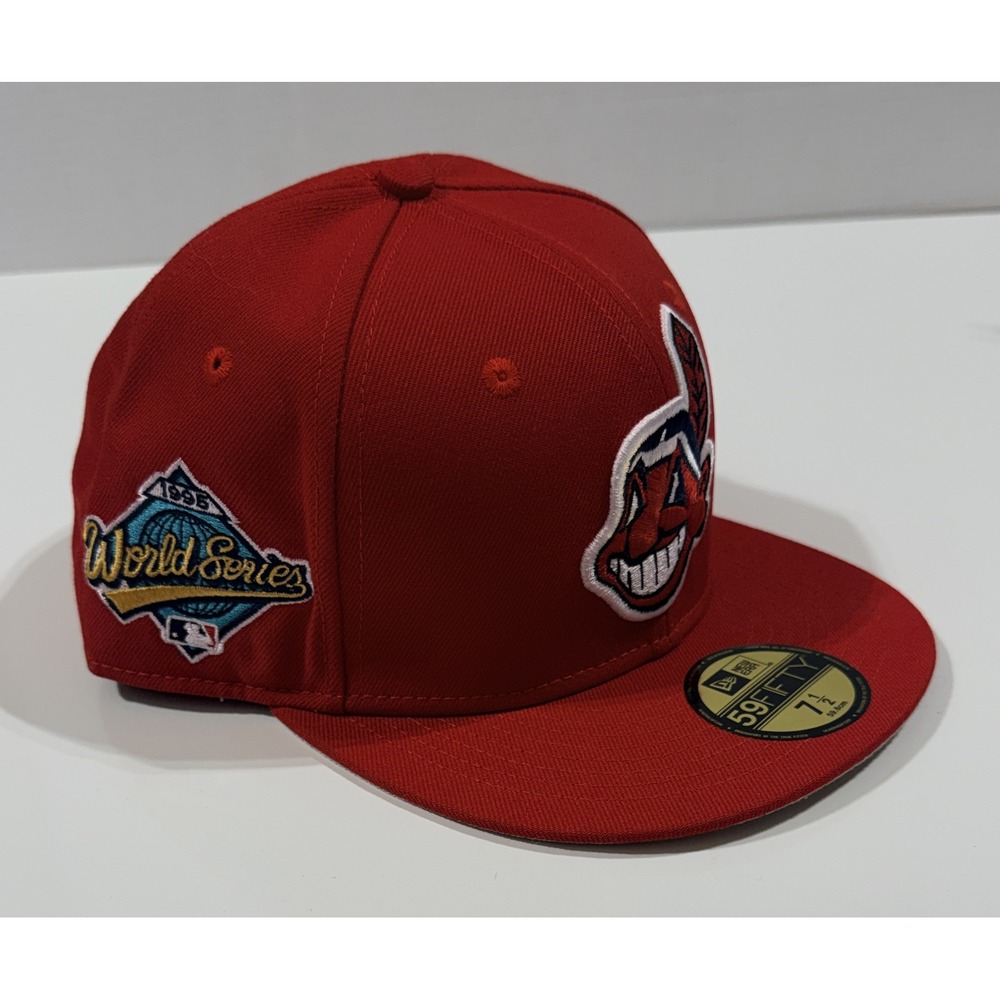 NEW ERA 59FIFTY - Fitted Cleveland Indians 1995 World Series - Size 7 1/2 - NEW